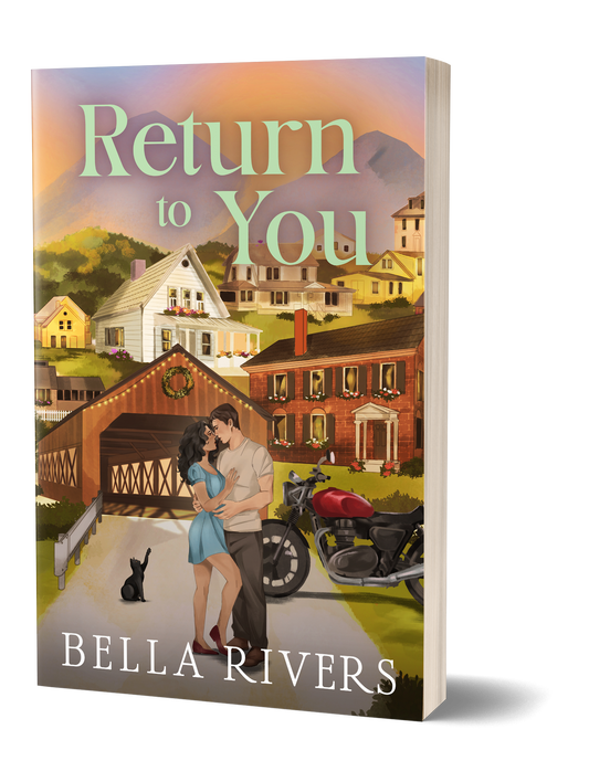 Return to You by Bella Rivers illustrated signed paperback cover, Emerald Creek Book 3